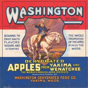 Fruit Crate Label - Washington Apples